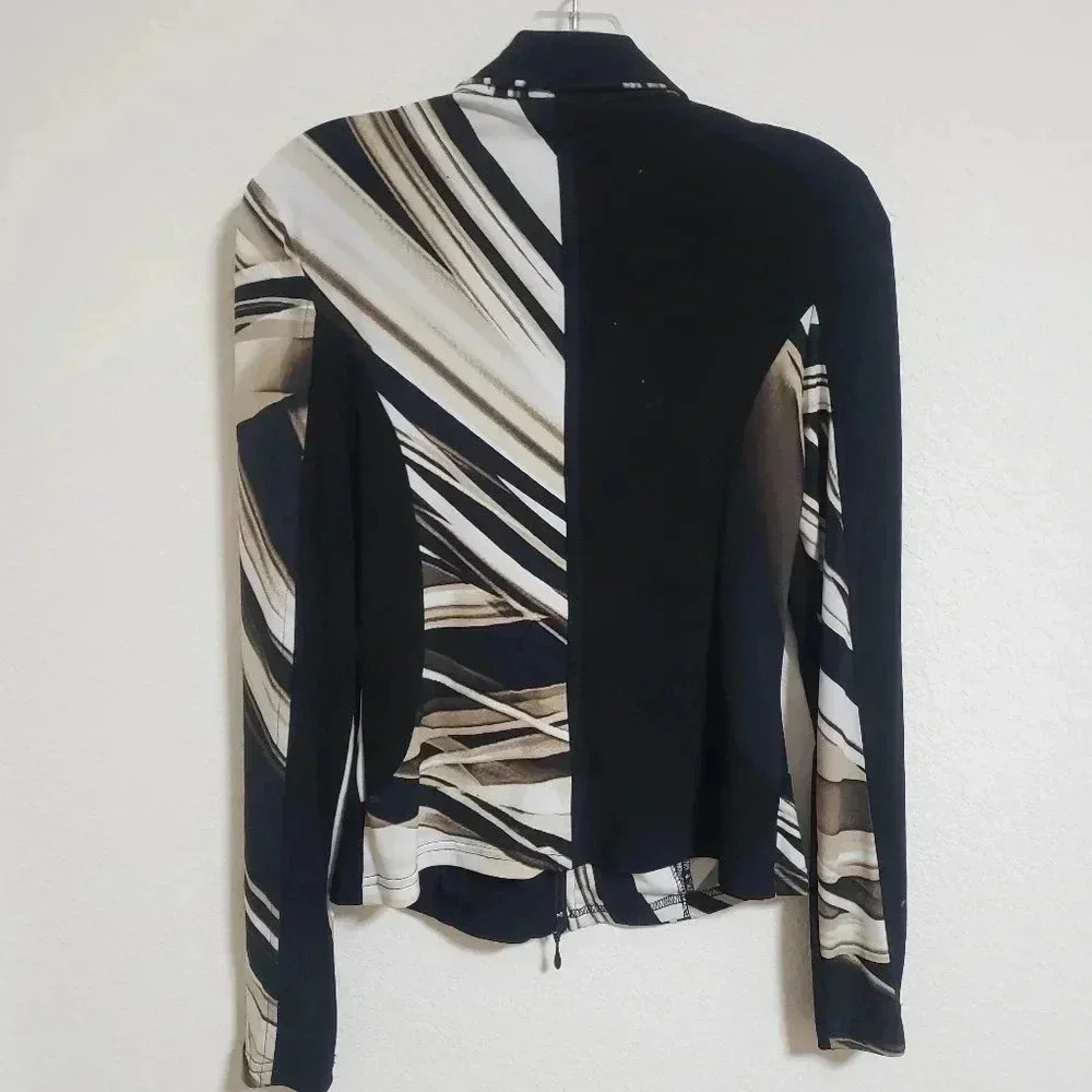 Joseph Ribkoff Swirl Zip Front Jacket - Picture 2 of 5